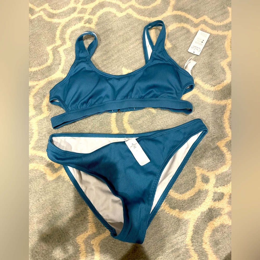 NWT cupshe two piece bathing suit